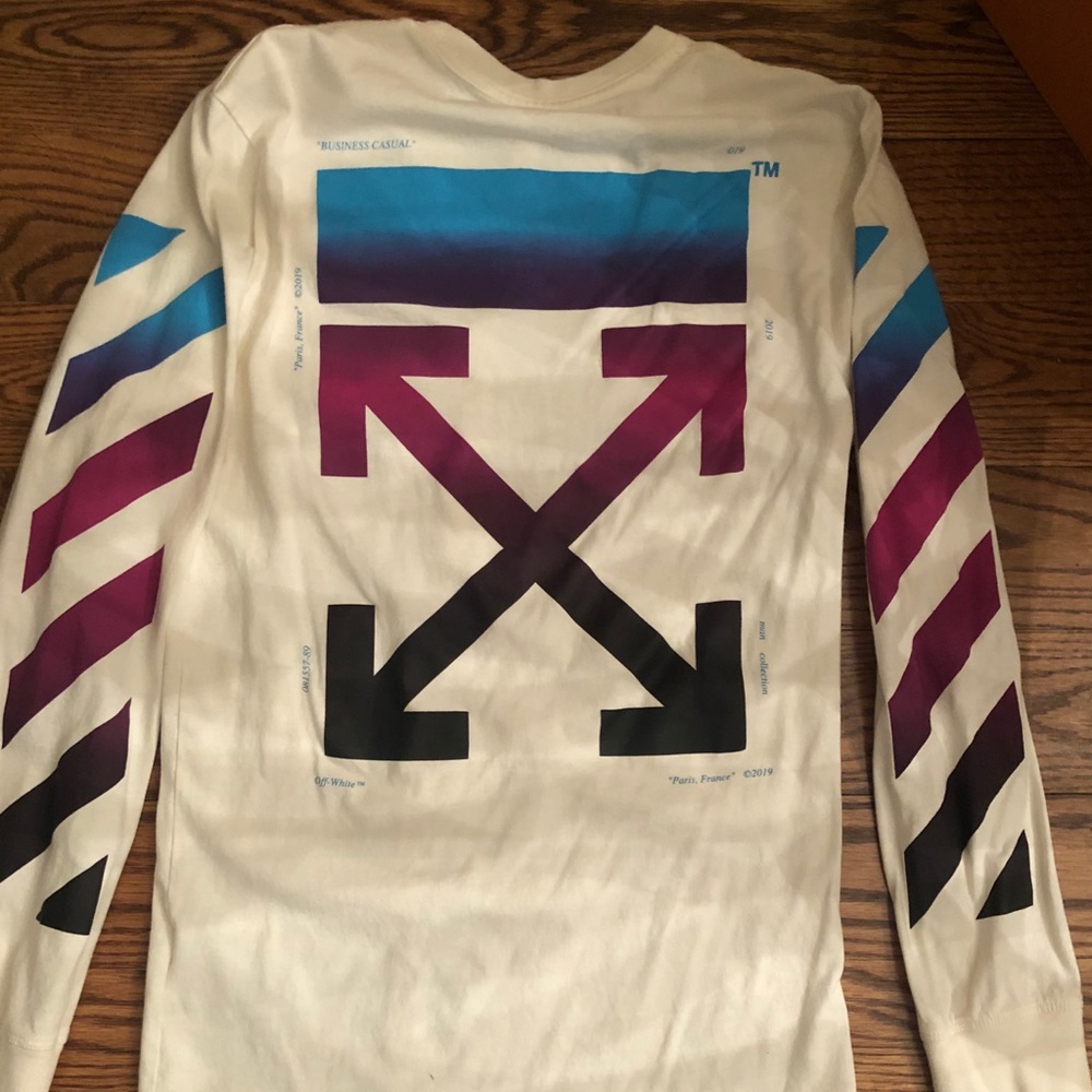 Authentic Off-White Longline Long Sleeve Shirt